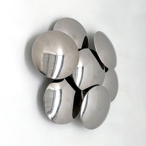 Chromeplated Wall / Ceiling Light from Reggiani, 1970s