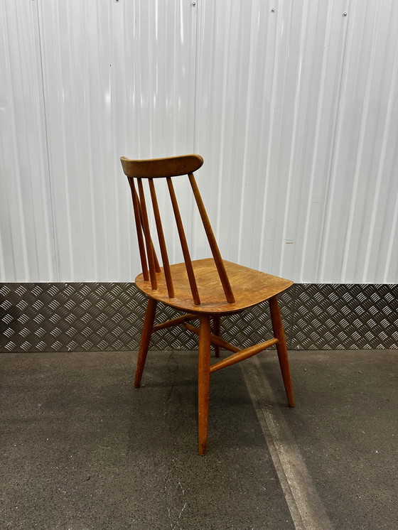 Image 1 of 3x Tapiovaara Fanett Bar chairs