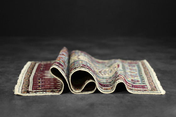 Image 1 of Vintage Hand-Woven Middle Eastern Oriental Baluch Prayer Rug, 1960s