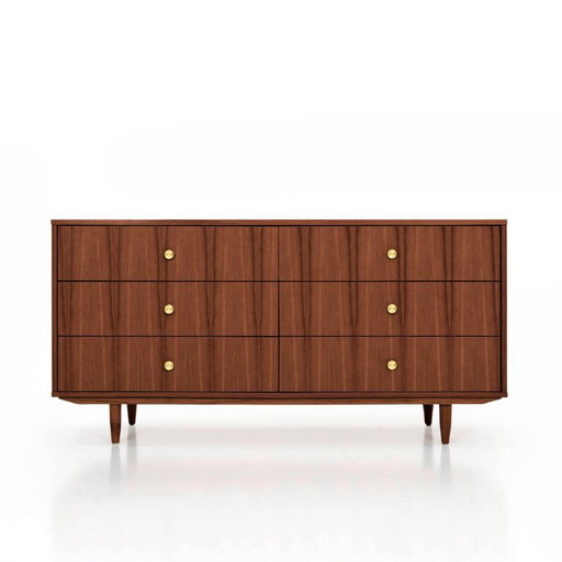 Buffet en teck teinté T-S13 six tiroirs