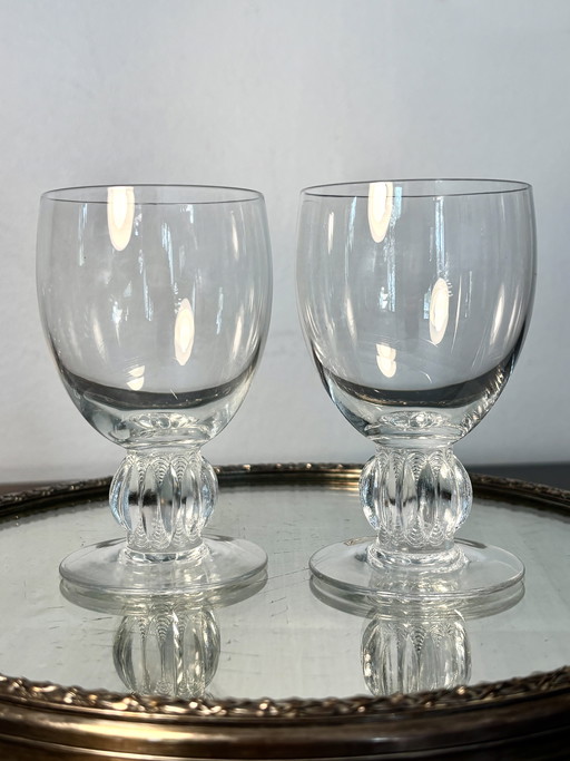 2 Glas m.Alger R.Lalique vor 1945 