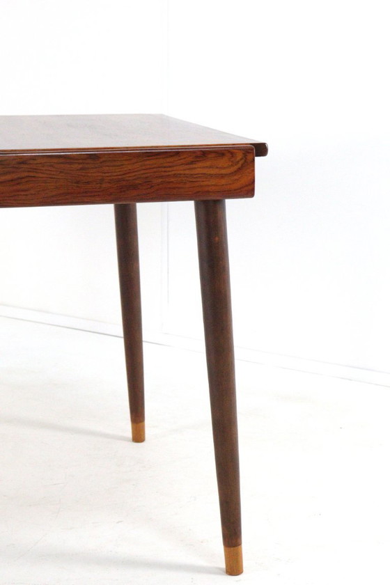 Image 1 of Extendable rectangular rosewood dining table vintage