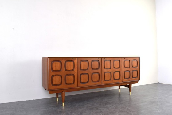 Image 1 of Buffet en teck du Mid Century par Rolf Rastad & Adolf Relling pour Gustav Bahus, années 1960.