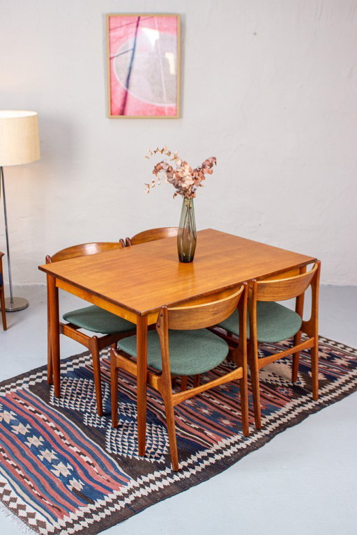 Vintage teak dining table, Danish Mid Century 1960s