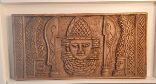 Rare Panneau 1920 1930 Monoxyle En Iconographie Dignitaires Figure Royal Oyo/Bénin Nigeria Periode Coloniale (photo 2 of 15)