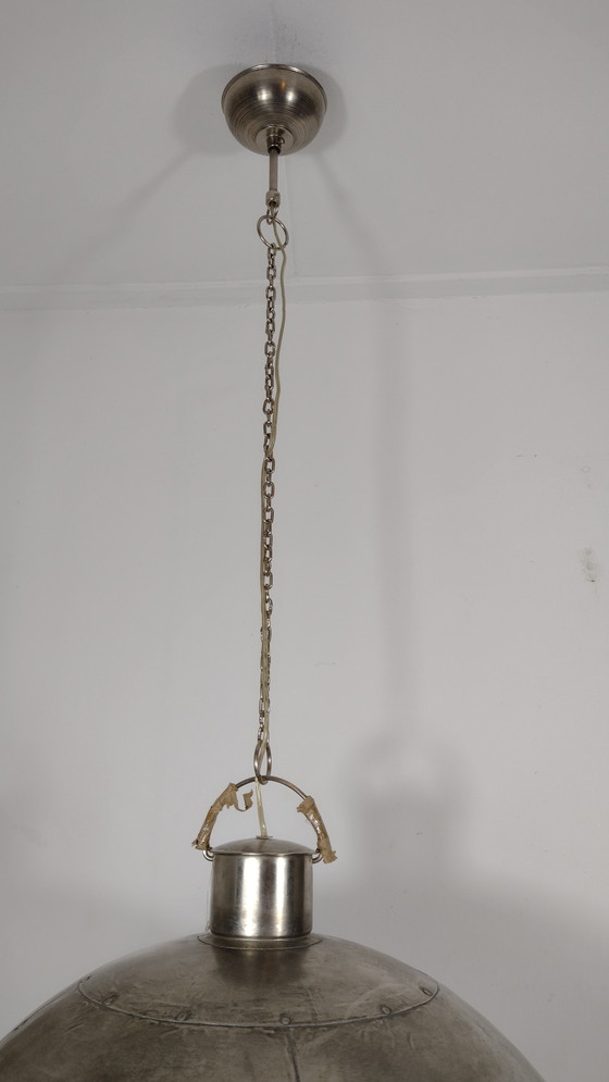 Image 1 of Industrie-Design-Hängeleuchte 60cm Farbe Platin