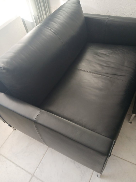 Image 1 of Canapé deux places Heelz de Design on Stock en cuir basque noir chic