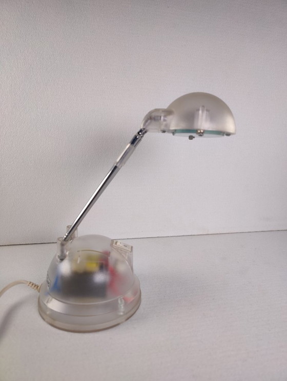 Image 1 of IKEA Espressivo jaren 1990 telescopische bureaulamp, transparant