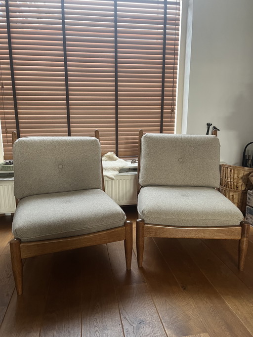 Set Van 2 Vintage Scandinavisch Design Fauteuils