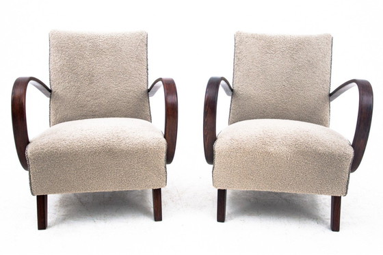 Image 1 of Poltrone Art Déco disegnate da J. Halabala, Cecoslovacchia, anni Trenta.