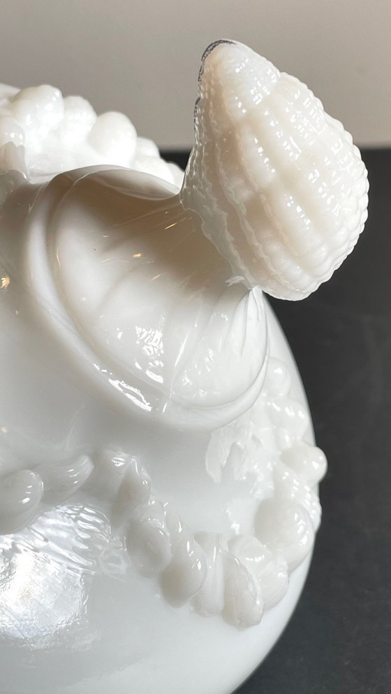 Image 1 of Vintage opaline glass candy dish