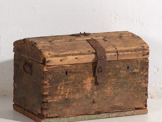 Baule antico in stile primitivo (c.1900) #4 – Cassettiere (photo 2 of 40)