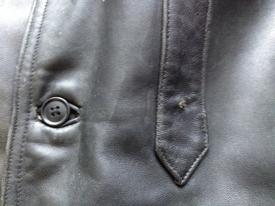 Image 1 of Giacca di pelle militare vintage, da aviatore o da carrista.