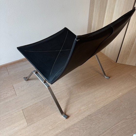 Poul Kjærholm PK22 Fauteuil Lounge pour Fritz Hansen, Cuir Noir, 2007 – Chaises & fauteuils, Leather, Metal (photo 8 of 20)