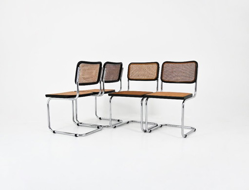 Eetkamerstoelen stijl B32 van Marcel Breuer, set van 4