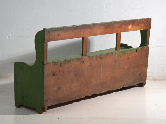 Antique painted storage bench – Central Europe, circa 1900 – Benches, Rustic (photo 31 of 35)
