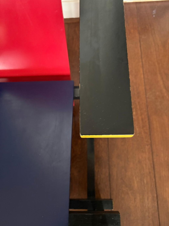 Image 1 of Sedia Rietveld rosso-blu