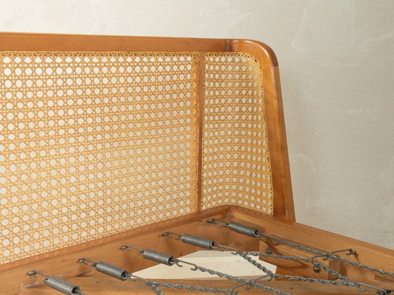 Image 1 of Vintage bed uit de jaren 50 in mid-century stijl.