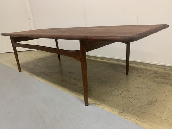 Vintage teak salontafel, Hout, Bruin (foto 3 van 6)