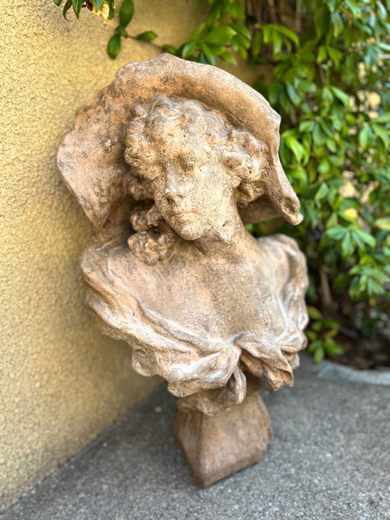 Estatua de busto pintada con cal – Objetos decorativos, Other (photo 10 of 11)