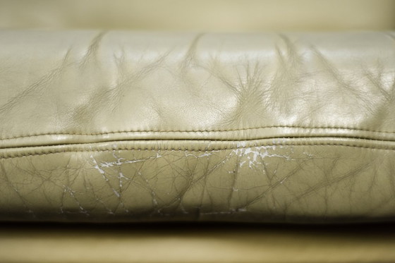 Image 1 of Vintage Mid-Century German Modern Leather Swivel Armchair by Eugen Schmidt for Soloform, 1960s