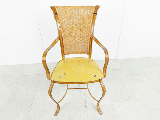 Fauteuil italien vintage en faux cuir, années 1960
