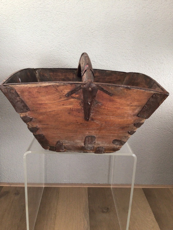 Image 1 of Vintage Chinese rijstmand met handvat