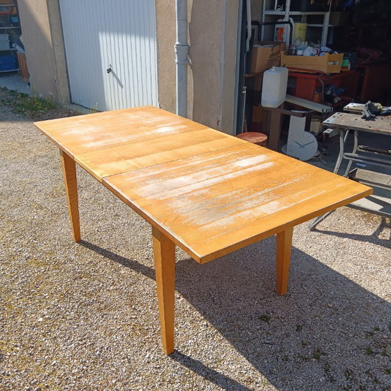 Image 1 of Table Rectangulaire Extensible en Frêne Massif