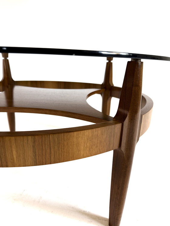 Image 1 of Tavolino da caffè vintage in noce, anni '60