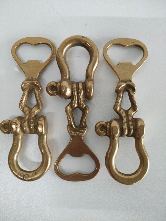 Image 1 of Vintage maritieme messing design flesopeners