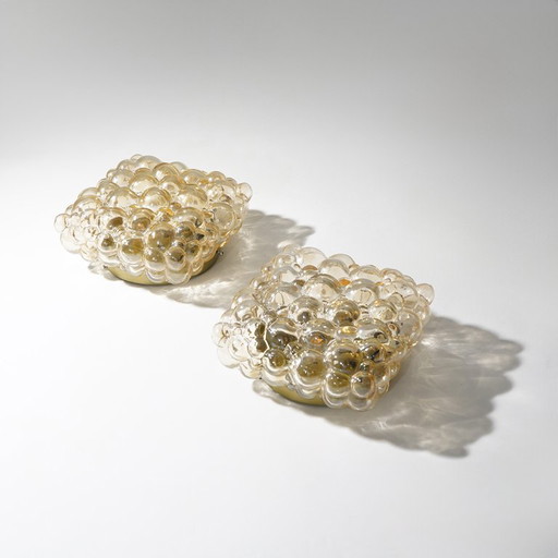 Zwei Deckenleuchten von Helena Tynell für Limburg, 1970er Jahre – Glashütte Limburg, plafondlampen, Metal, Glass