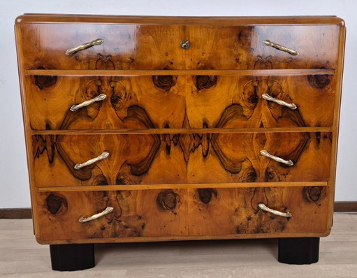Comò Art Déco Emiliano 1934 – ladekasten, Brass, Wood (photo 2 of 30)