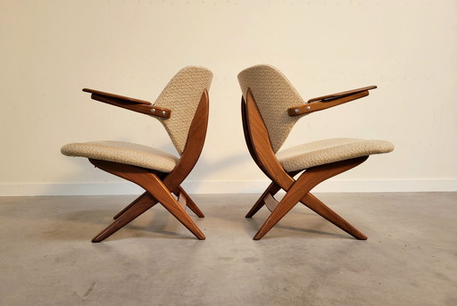 Set Vintage Pelican Chairs, Louis Van Teeffelen