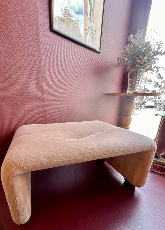 B&B Italia - Afra Scarpa, Tobia Scarpa - Ottomano Modello Coronado – Poggiapiedi e pouf, Plastica, Tessile (photo 3 of 8)