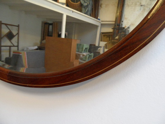 Image 1 of Antique oval mirror