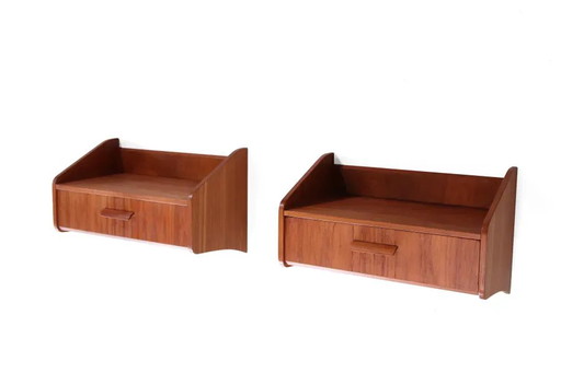 Set of two teak bedside tables by Uldum Mobelfabrik – Uldum Møbelfabrik, nachtkastjes, Scandinavian (photo 2 of 7)