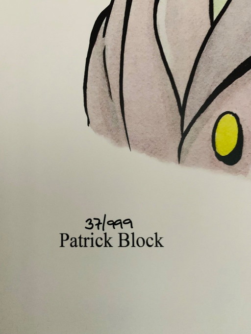 Hand-signed and numbered by Patrick Block: "Gladstone Gander in his most favorite Suit." Limited to one edition of 99