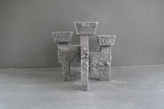 Image 1 of Vintage Brutalist candlestick Design Willy Ceysens