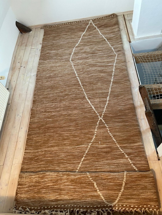 Image 1 of Wollteppich Zanafi kelim braun meliert 4/3m