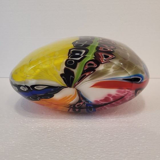 Image 1 of Millefiori half-moon decorative centerpiece, Murano glass, 90's - Italy
