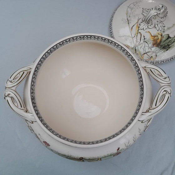 Antique Victorian Tureen with Lid. Brown-Westhead, Moore & Co. Circa 1887 – Tableware, Ceramic, Porcelain (photo 2 of 7)