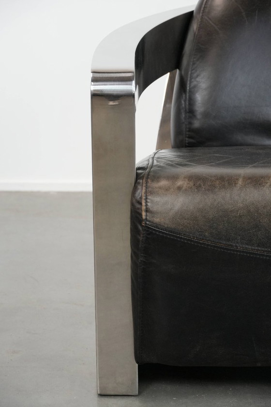 Image 1 of Unique design Aviator armchair with beautiful color scheme and an aluminum frame