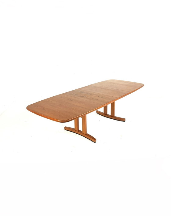 Image 1 of Tavolo da pranzo vintage XXXL estensibile in teak anni '80