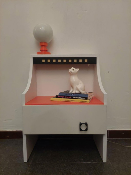 Set di 2 comodini vintage Space Age, anni '70