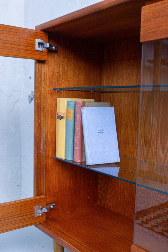 Image 1 of Vintage teak display cabinet, chest of drawers, sideboard, mid-century 1960s