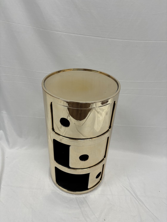 Image 1 of Kartell Componibili (3 piezas): ¡Diseño italiano en oro de lujo!