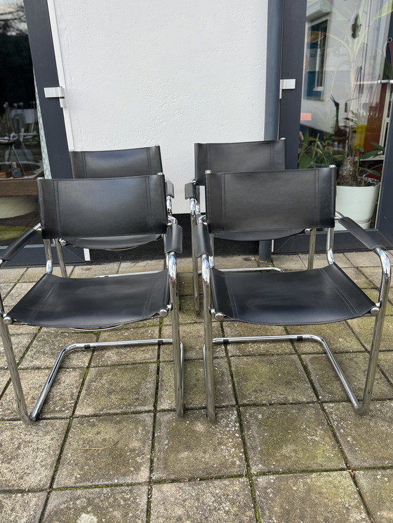 Image 1 of Set of 4 Mart Stam Dining Chairs