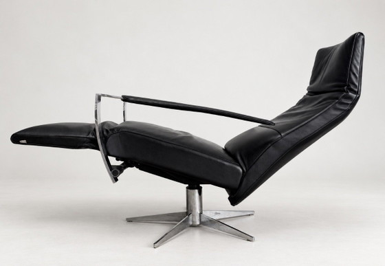 JORI Idaho Medium — Black Leather & Chrome – Adjustable recliner chair (photo 12 of 15)