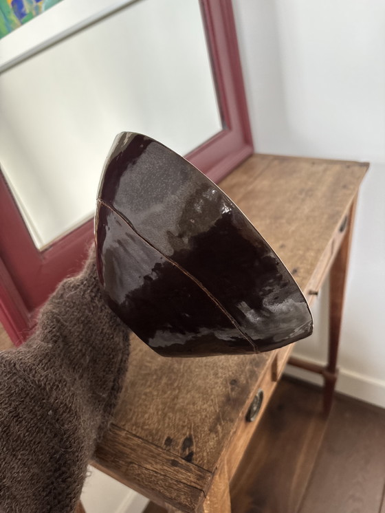 Image 1 of Vintage bruine kom / schaal