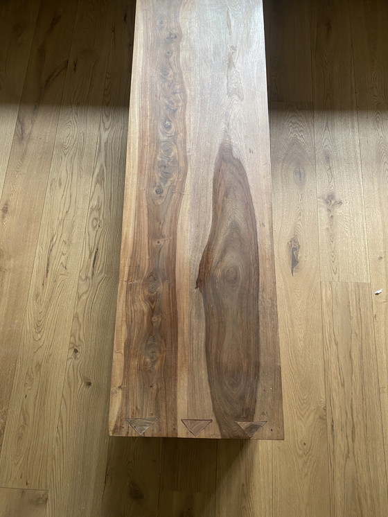 Image 1 of Mooi eikenhouten bankje voor aan de eettafel 